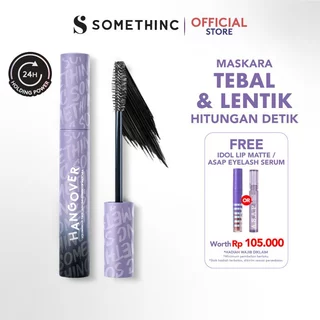 SOMETHINC Hangover Voluminous Fiber Lash Smudgeproof Mascara - Waterproof Mascara, Tahan Lama, Dengan Efek Lashlift Instan yangTahan 24 Jam | Memberikan Volume Yang Ekstra Pada Bulu Mata Tanpa Terlihat Clumpy | Waterproof, Smudgeproof, Sweatproof