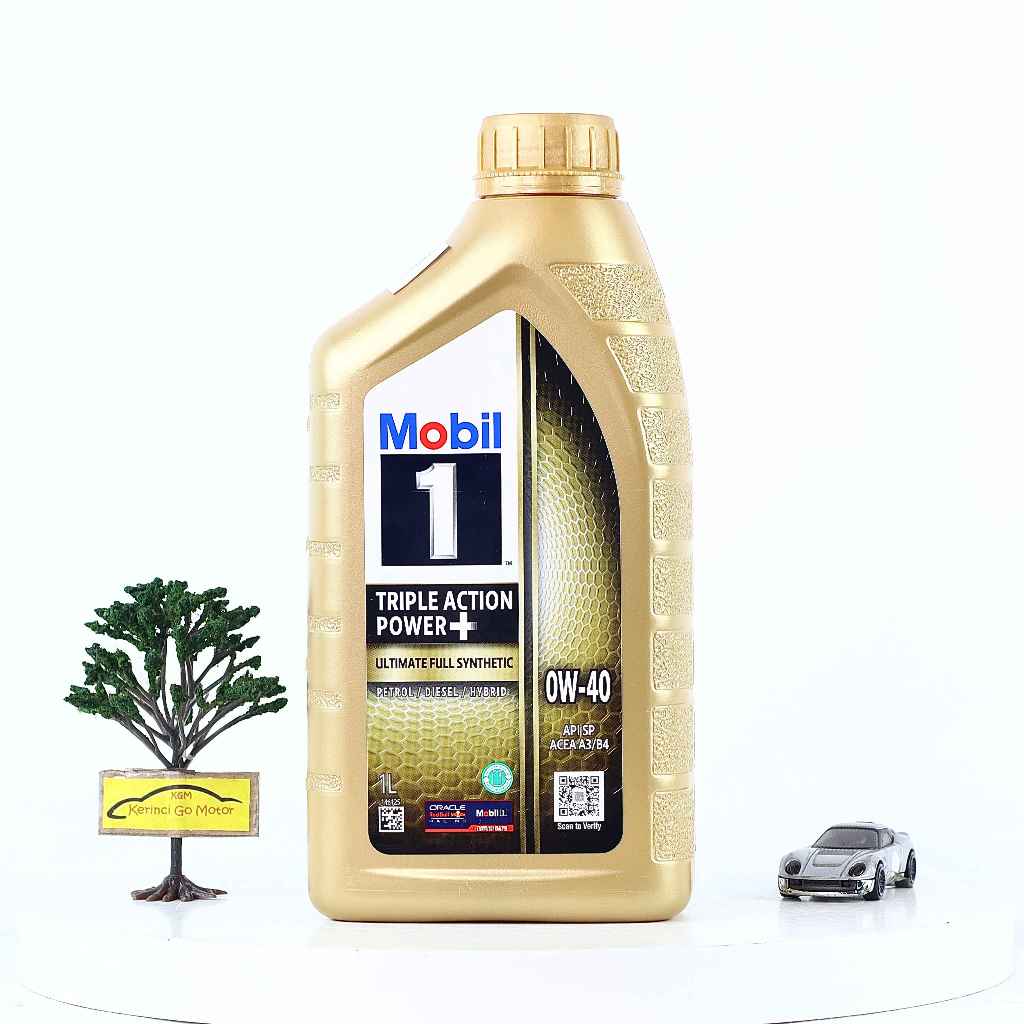 Jual Mobil 1 Triple Action Power Plus SAE 0W-40 1 Liter Api SP/A3/B4 ...
