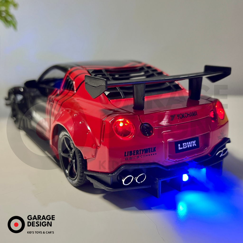 Jual Diecast Mobil JDM Nissan GTR R35 Skala 1:24 ADVAN / SPOON Terdapat ...