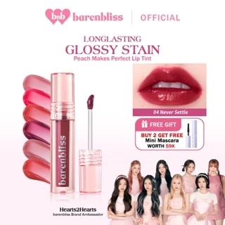 [BEST SELLING] BNB barenbliss Peach Makes Perfect Lip Tint Korea Lip Gloss (24H Moisturizing) Lip Tint yang Ringan Tahan hingga 12 Jam Moisturizing & Nourishing