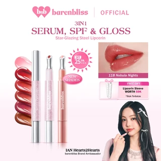 [NEW SHADE] BNB barenbliss Star-Glazing Steel Lipcerin Hidrasi 72 Jam Lipstick stained Bibir Plumpy & Glossy Lip dengan 5X Ceramide dan 2X Peptides dengan UV SPF 25 PA+++ dan Aplikator Steel serta Stain Tahan Lama dan Vitamin E