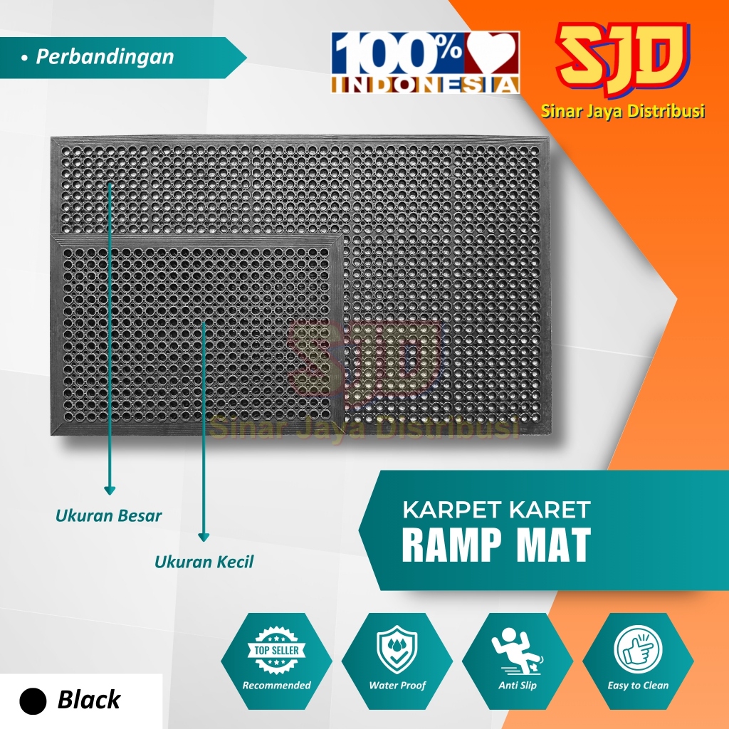 Jual Karpet Karet Keset Berlubang /Karpet Karet Ramp Mat Melandai ...