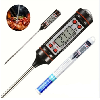 Jual Termometer Pengukur Suhu Makanan Digital Daging Kopi Susu / Alat ...