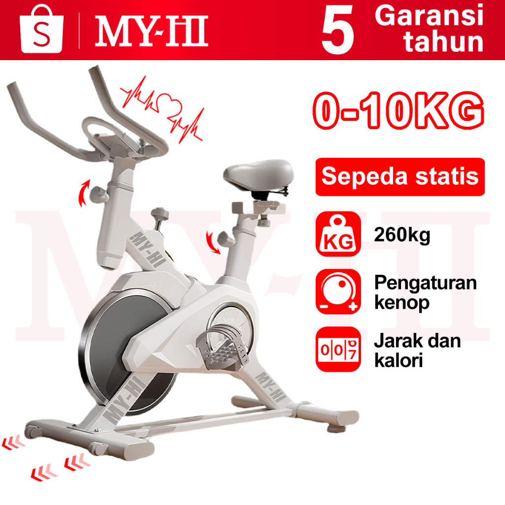 Jual MY-HI Sepeda statis Spinning Bike Tes Detak Jantung Sepeda ...