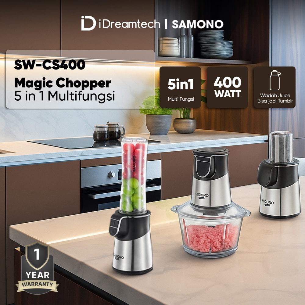 Jual SAMONO Magic Chopper 5 in 1 Multifungsi Food Grade BPA Free Low ...