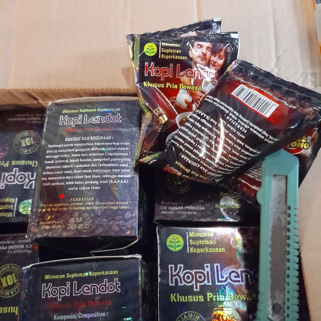 Jual KOPI LENDOT ORI - ECER 5 SACHET ATAU SATU BOX ISI 10 BUNGKUS KOPI ...