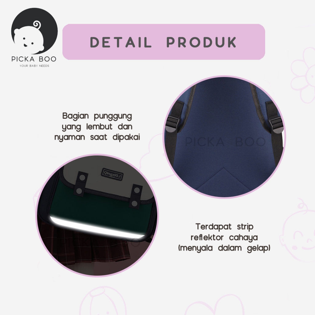 Jual PICKA BOO Tas Ransel Anak ORBIT TK SD SMP Desain Stylish Praktis ...