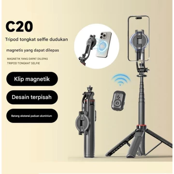 SMARTCOM Tripod Tongsis L16 Bluetooth Hand Stabilizer Hp Gopro Kamera L12 L15 L16 Y19 P185