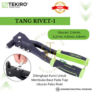 Jual TEKIRO Tang Rivet-1 HAND RIVETER Rifet Ripet Hitam ORIGINAL ...