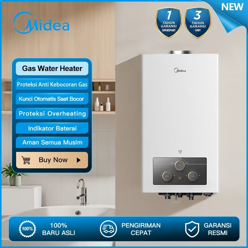 Jual Midea 5L/6L Gas Water Heater JSD10-5DHS1 JSD12-6DHS1