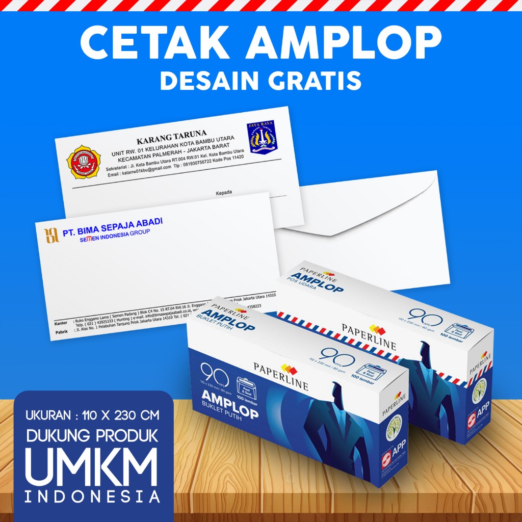 Jual Cetak Amplop /Cetak Amplop Custom /Amplop instansi /Amplop ...