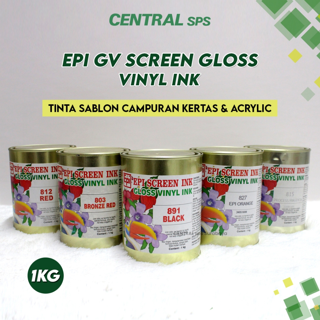 Jual EPI GV Screen Gloss Vinyl Ink 1kg - Tinta Campuran Kertas ...