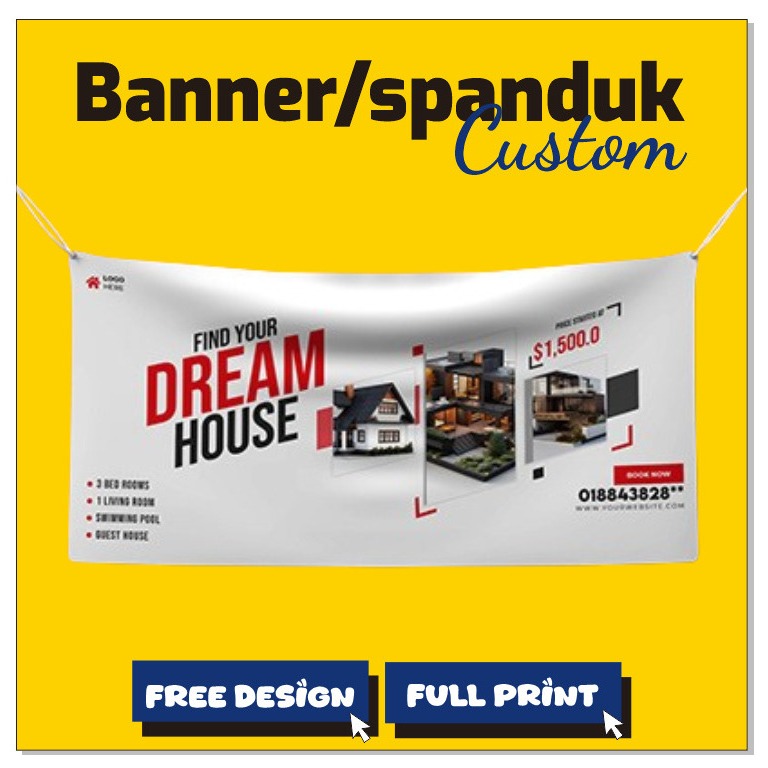 Jual Banner, Spanduk, Baliho, T banner, Umbul-umbul, Rountag Custom ...