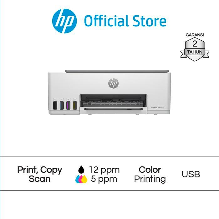 Jual HP Smart Tank 520 Ink Tank Printer Print Scan Copy All in One USB ...
