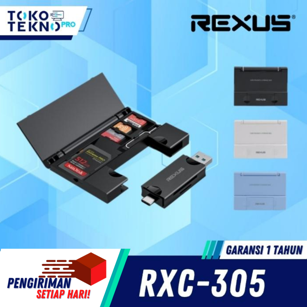 Jual Rexus RXC305 / RXC-305 Card Reader 5in1 Storage USB 3.0 | Shopee ...