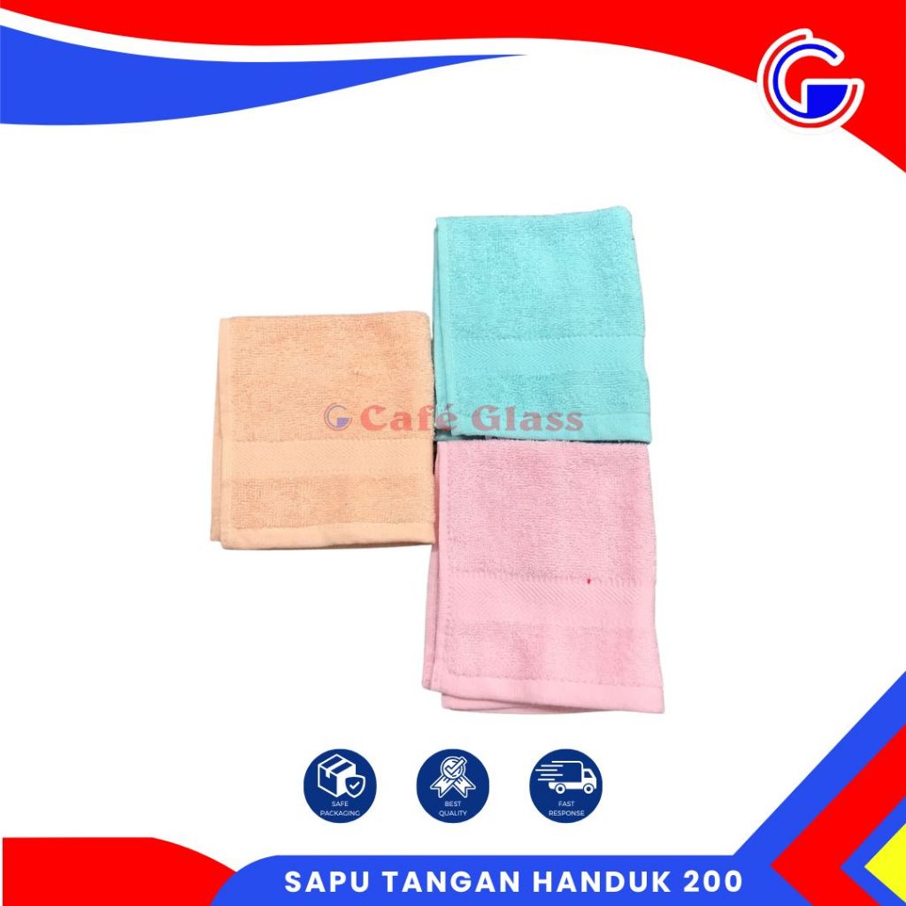 Sapu Tangan Handuk Ukuran 30X30 Cm I Sapu Tangan Handuk Murah I Sapu Tangan 504 S