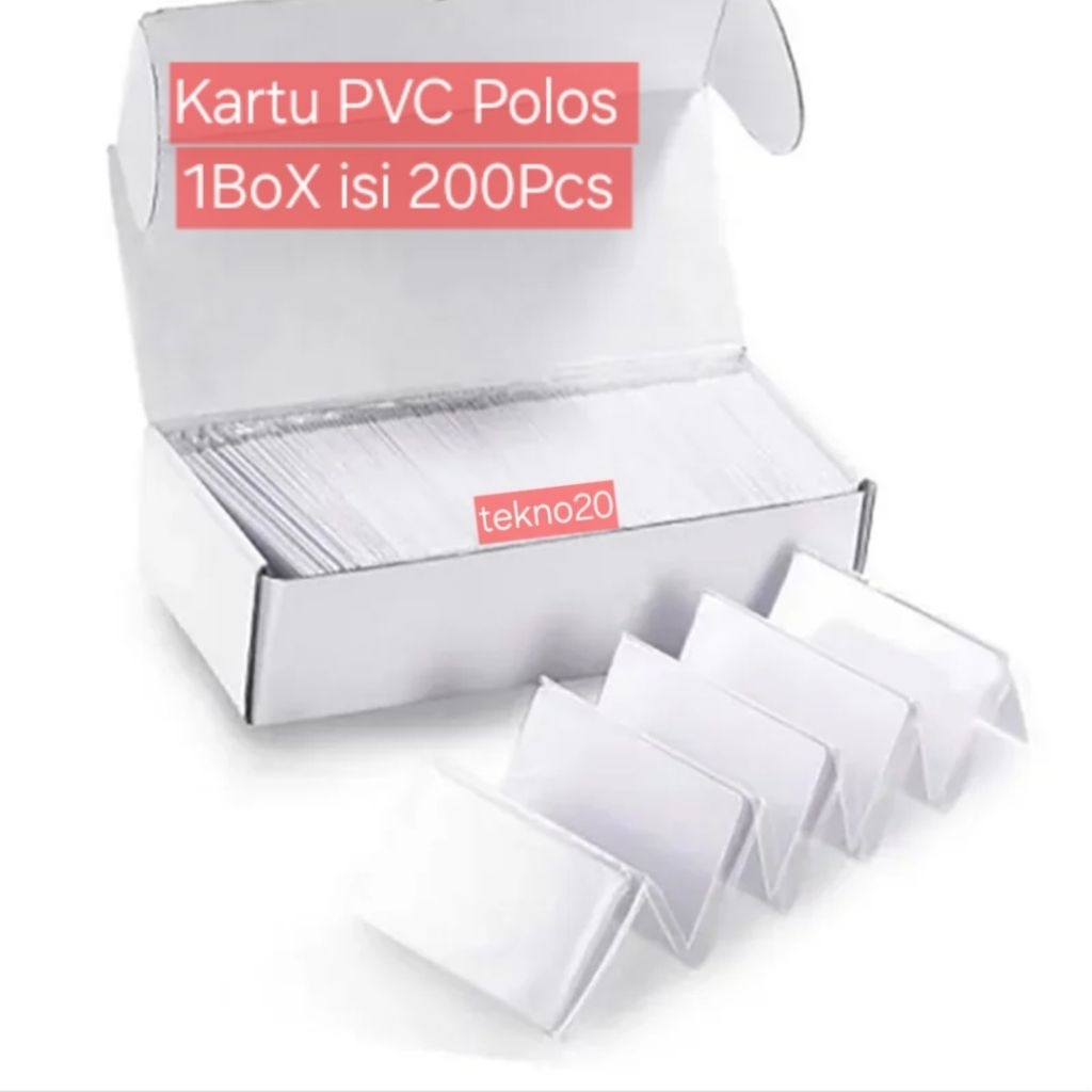 Jual Kartu PVC POLOS Tanpa Chip | Blank Card PVC NO CHIP | PVC Kartu ...