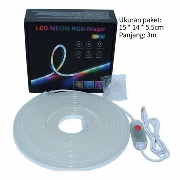 AppleChef 78 180LED Lampu Strip Magic Color Lamp RGB Bentuk Kembang Dengan Music Untuk Dekorasi