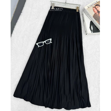 Long Plisket Skirt Lidi Cabang Allsize Fashion Muslim Panjang Maxi 93cm Bawahan Pakaian Muslim