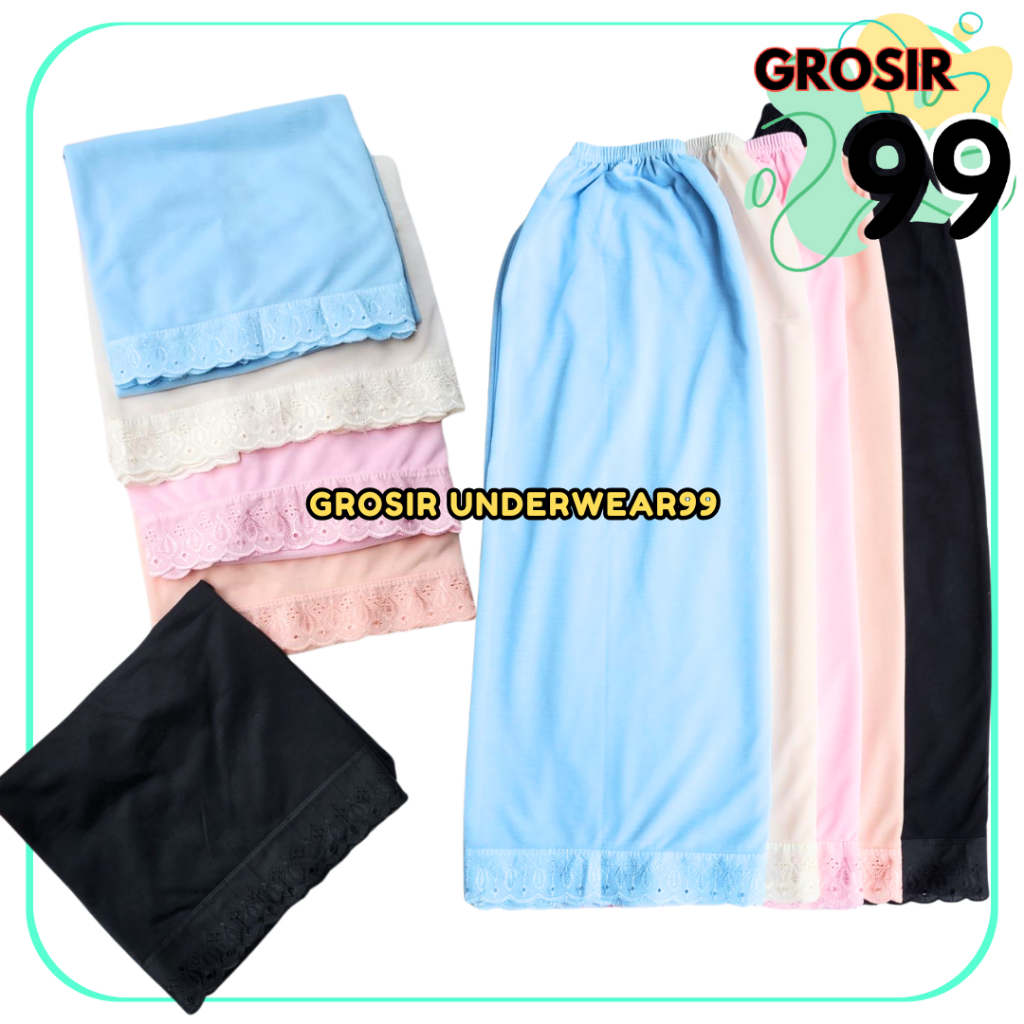 Jual PAKET 2 PCS Androk Dalaman Panjang | Rok Dalaman Panjang | Under ...