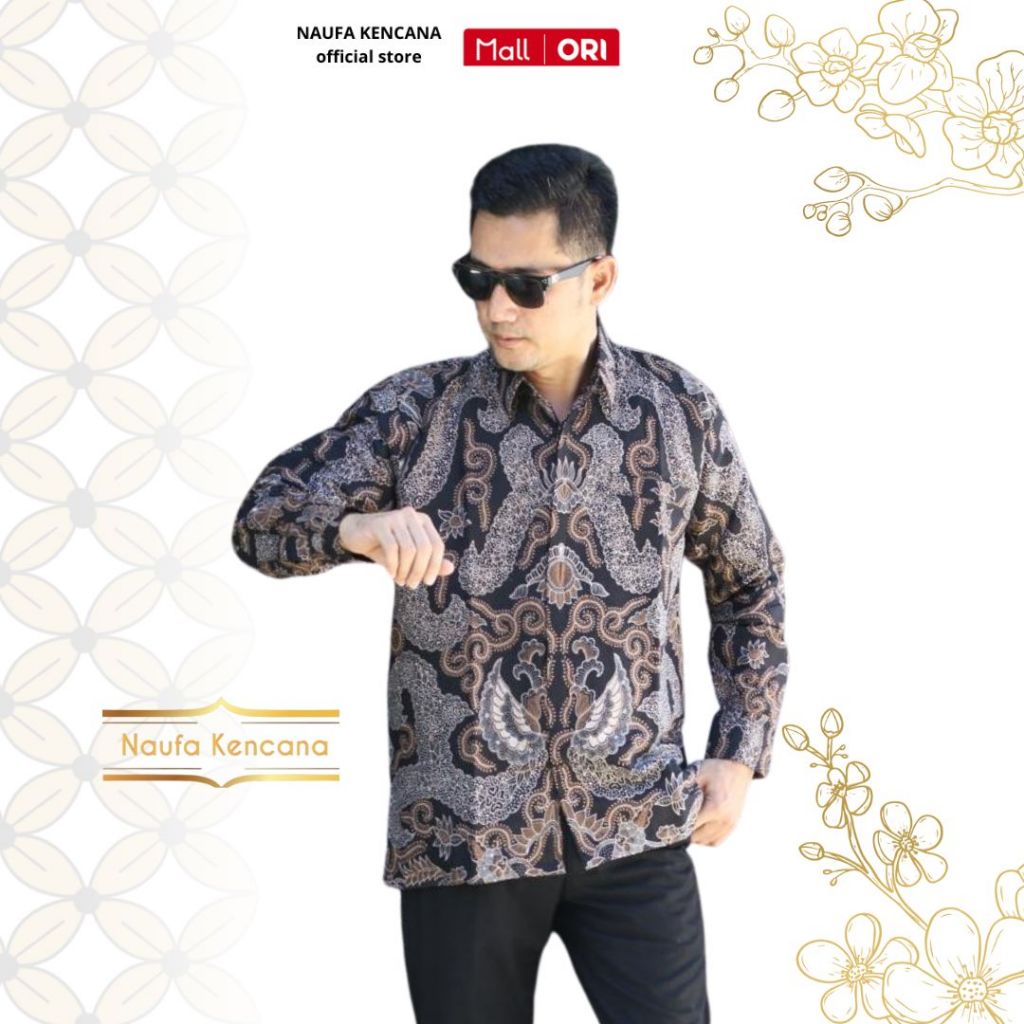 Jual NAUFA KENCANA Kemeja Batik Pria Lengan Panjang Terbaru Premium ...