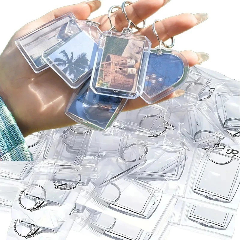 Jual Gantungan Kunci Akrilik Insert Acrylic Bingkai Bening Isi Foto ...