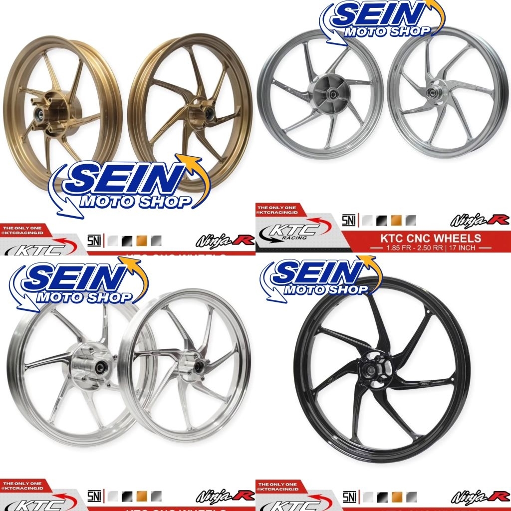 Jual Velg Ktc Ninja R Ninja SS Ninja RR Cyclone Ninja 150 1.85/2.50-17 ...