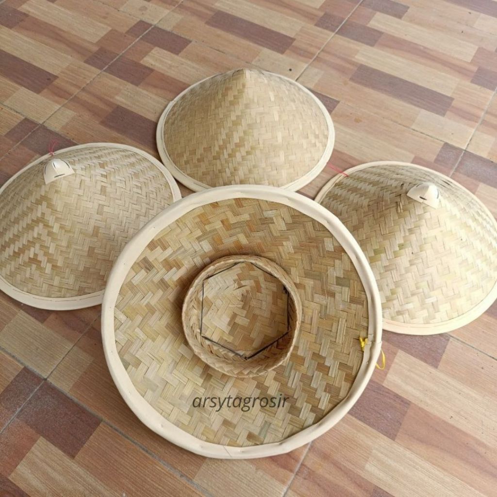 Jual Topi petani/Caping Petani Dari Bambu Untuk Anak Anak dan Dewasa ...