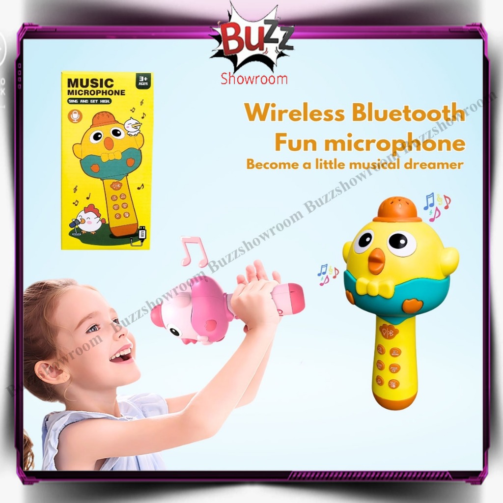 Jual Wireless Music Microphone Mainan Mikrofon Multifungsi Anak ...