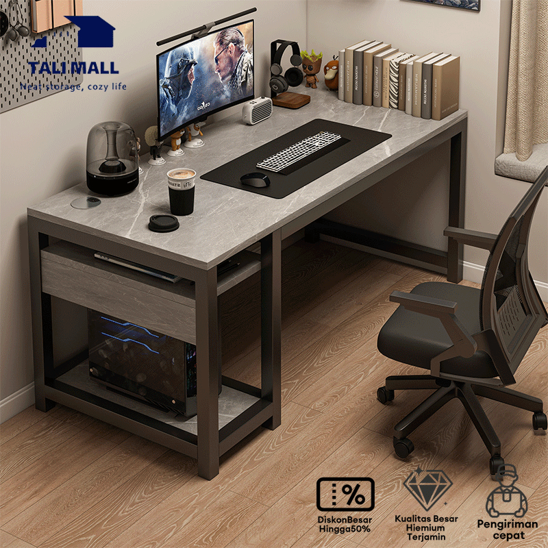 Jual Meja Komputer 160cm Meja Gaming Minimalis Meja PC Meja Kerja Meja ...