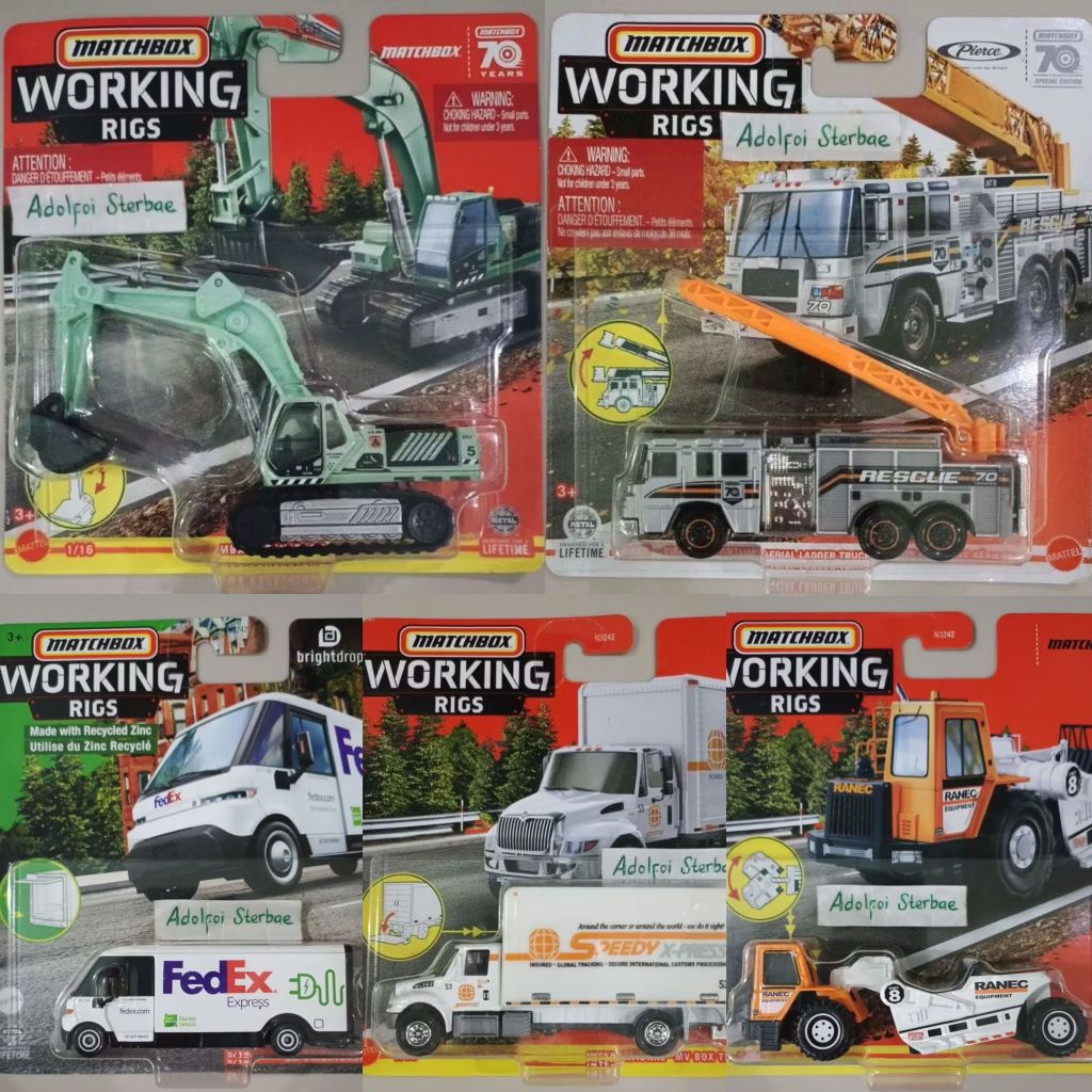 Jual matchbox working rigs pierce quantom aerial ladder truck camion 70 ...