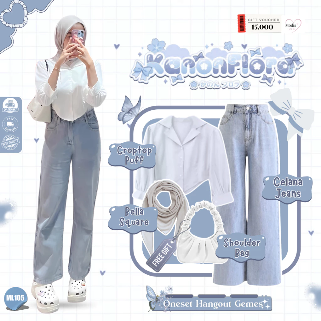 Cita Outfit Remaja 4in1 Wanita Adem Stylish