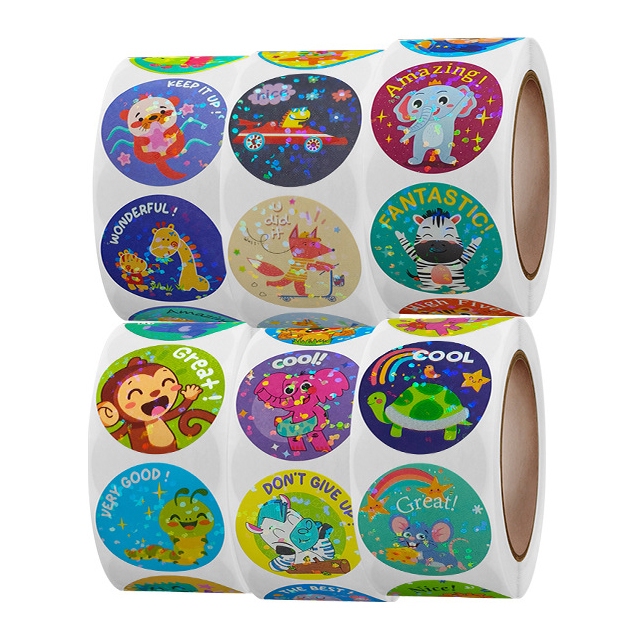 Jual Label Sticker Glitter Laser Reward Penghargaan Anak Motivasi Guru ...