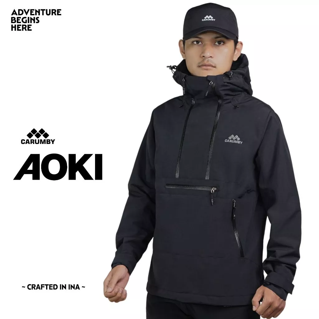 Jaket Gunung Carumby Aoki Polos Pria Wanita Unisex
