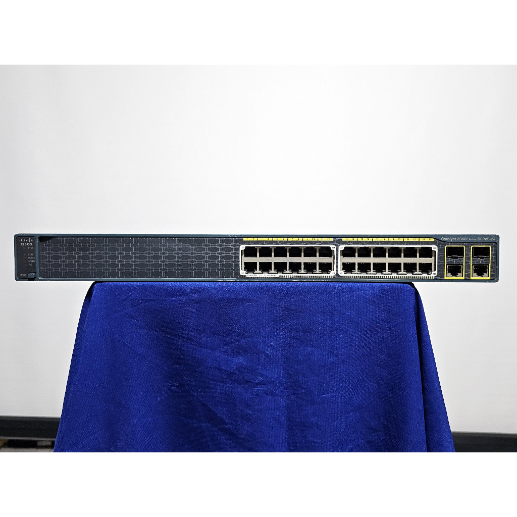 Jual Switch Hub Cisco Catalyst 2960 24 PC S 24 Port 10 100 POE 2 Port ...