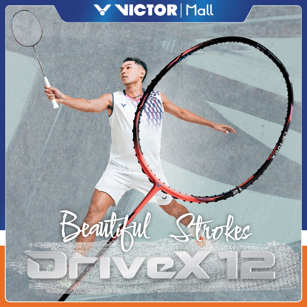 Jual Racket Badminton VICTOR DriveX 12 Dx 12 O Orange | Shopee Indonesia