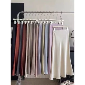 Rok Satin Silk Duyung Premium Rok Wanita