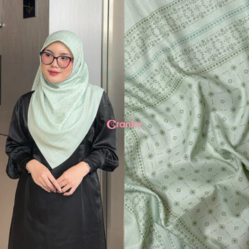 CRANKYPICKS LIMITED 115x115 Hijab Voal Motif Sublim Kerudung Square Printing Voal Hijab