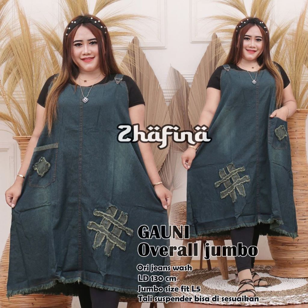 Jual GAUNI OVERALL JUMBO | Shopee Indonesia