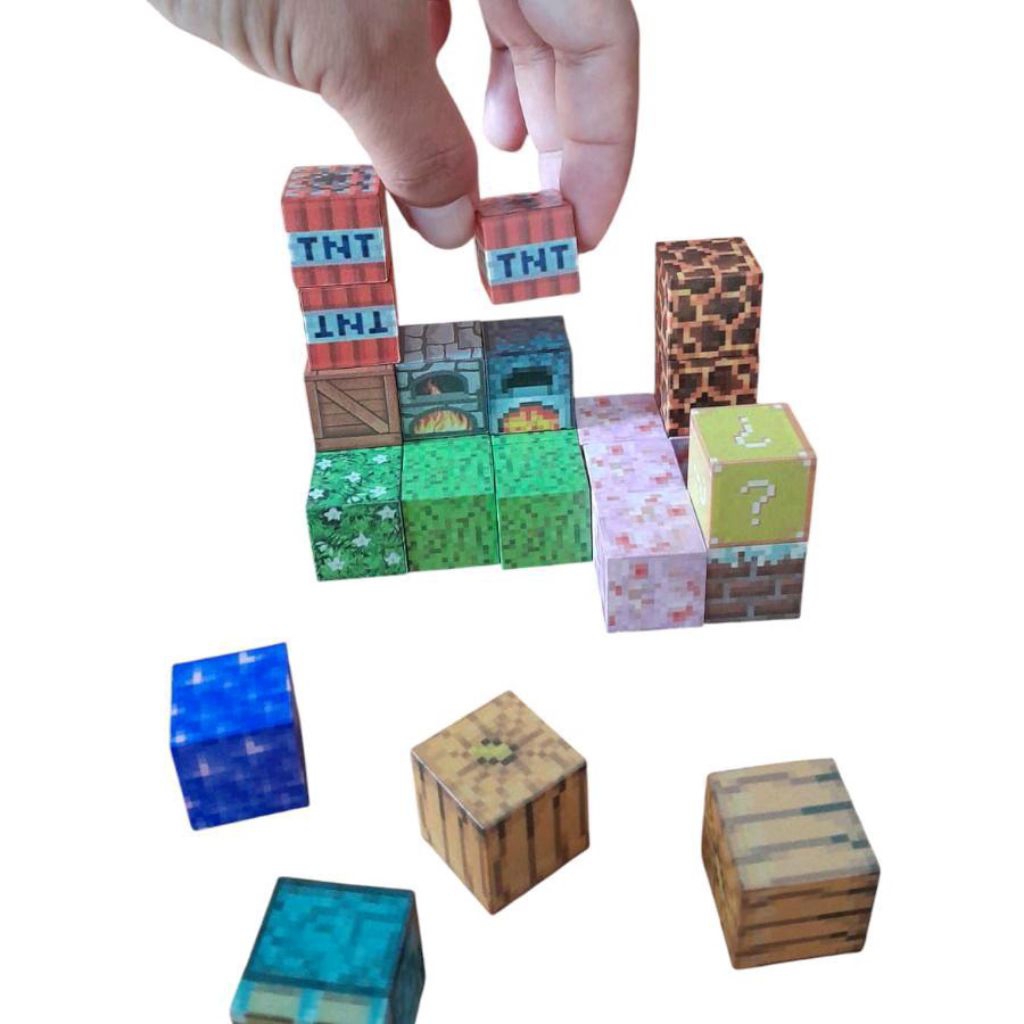 Jual Mainan Balok Magnet Minecraft - Balok Magnetic Susun - Balok ...