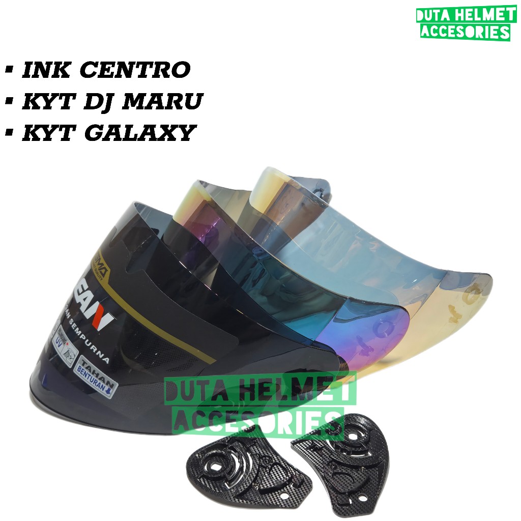 Jual Kaca helm INK CENTRO | flat visor helmet KYT DJ MARU GALAXY FLAT R ...