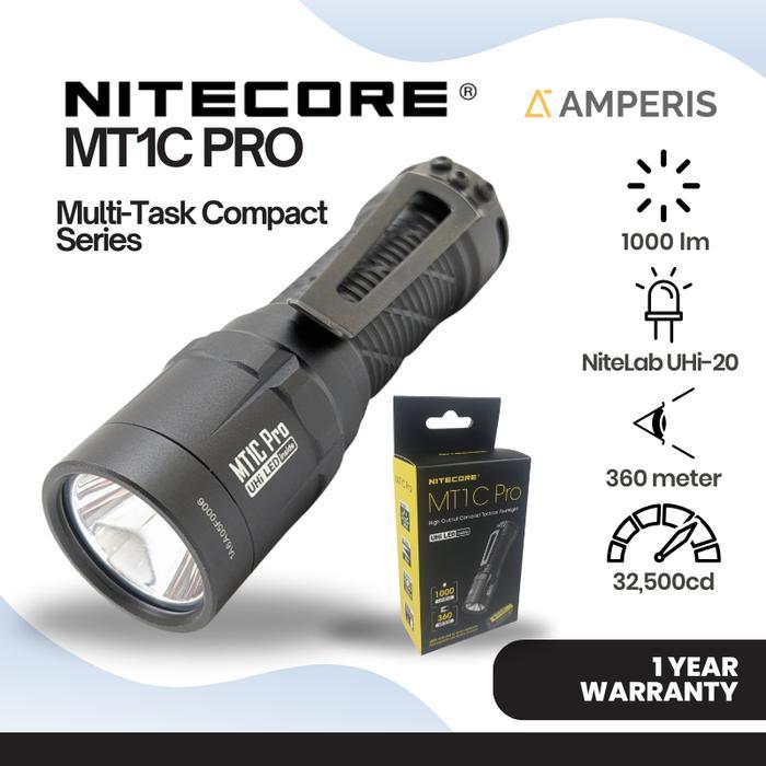 Nitecore MT1C Pro 1000 Lumen – Torcia Ricaricabile EDC Impermeabile IP68
