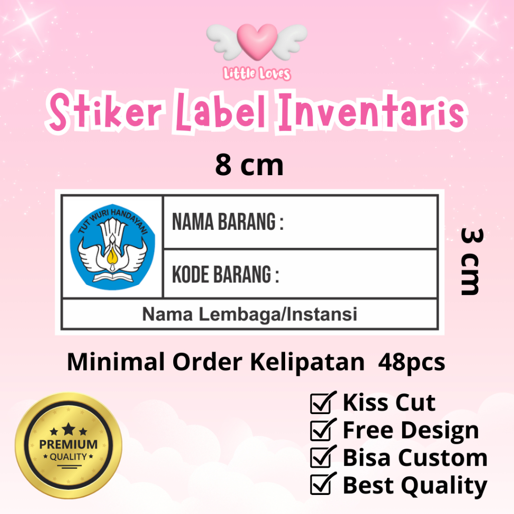 Jual Stiker Chromo Label Inventaris Barang Inventaris Kantor/Sekolah ...