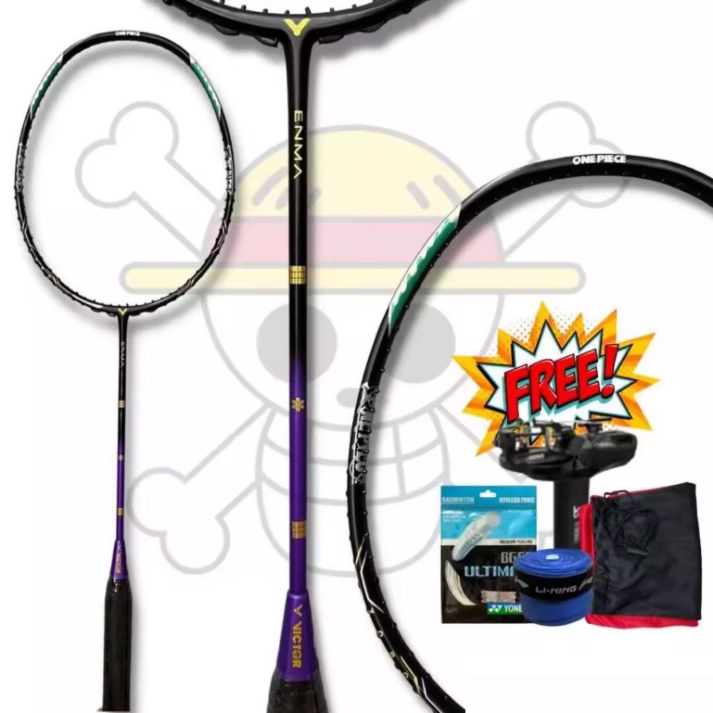 Jual RAKET BADMINTON ONE PIECE ZORO FULLSET SIAP PAKAI | Shopee Indonesia