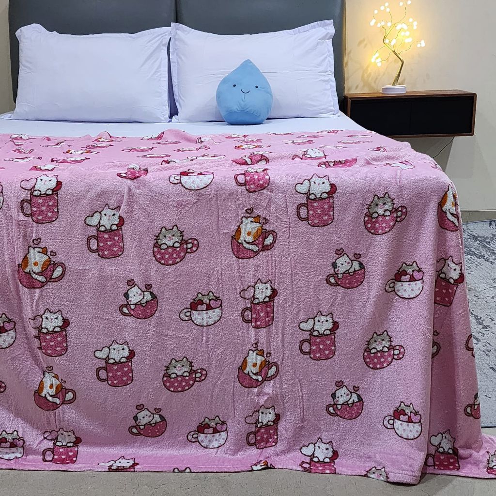 Jual King Rabbit Thermal Blanket / selimut Lembut Uk 150 x 200 cm ...