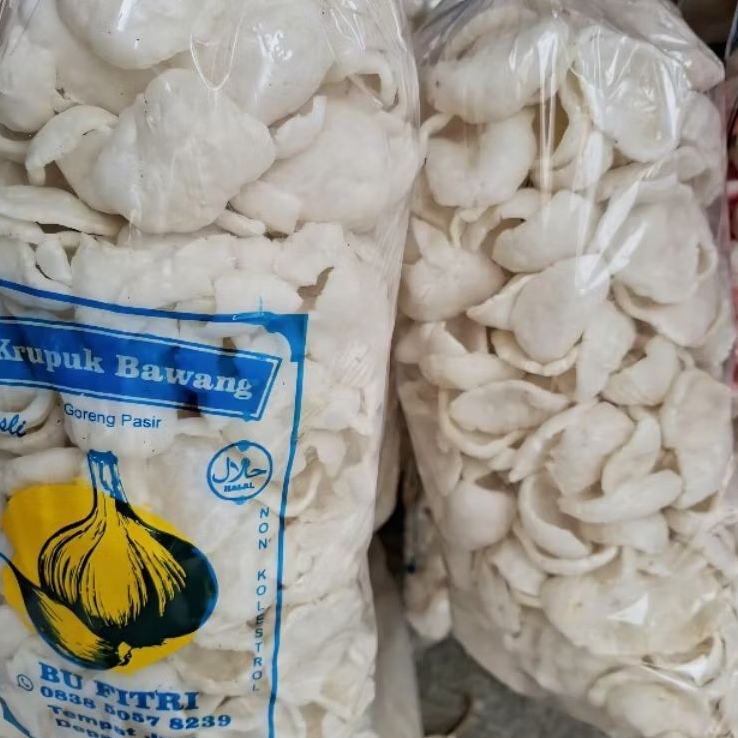 Jual Kerupuk Upil BESAR rasa BAWANG Asli Kota Kediri Krupuk Goreng ...
