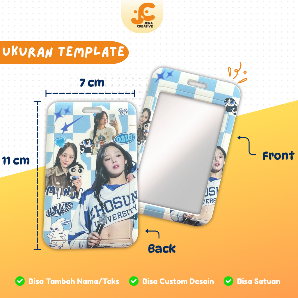 Jual Custom Card Holder PVC Custom PRINT UV/Hardcase CUSTOM/Photocard ...