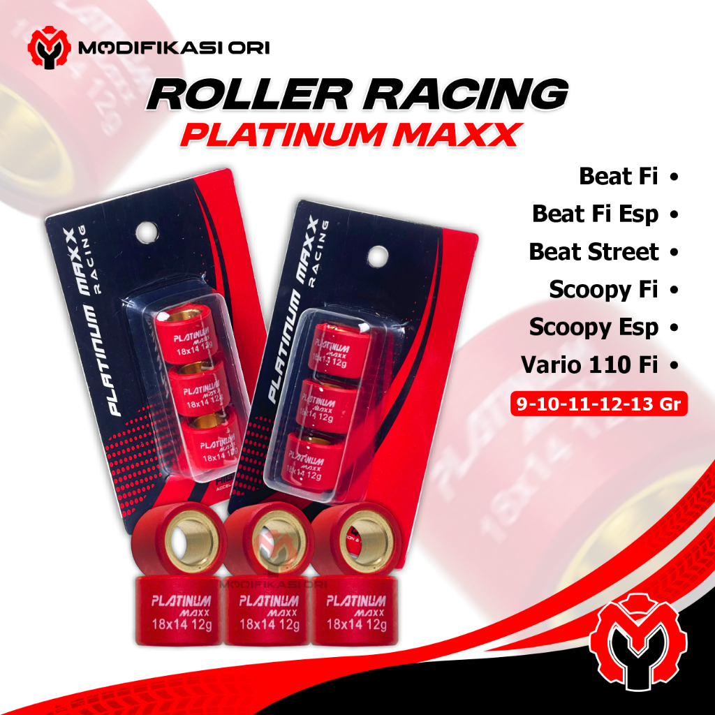 Jual BEAT FI - Roler beat fi racing teflon roler PLATINUM Maxx scoopy ...