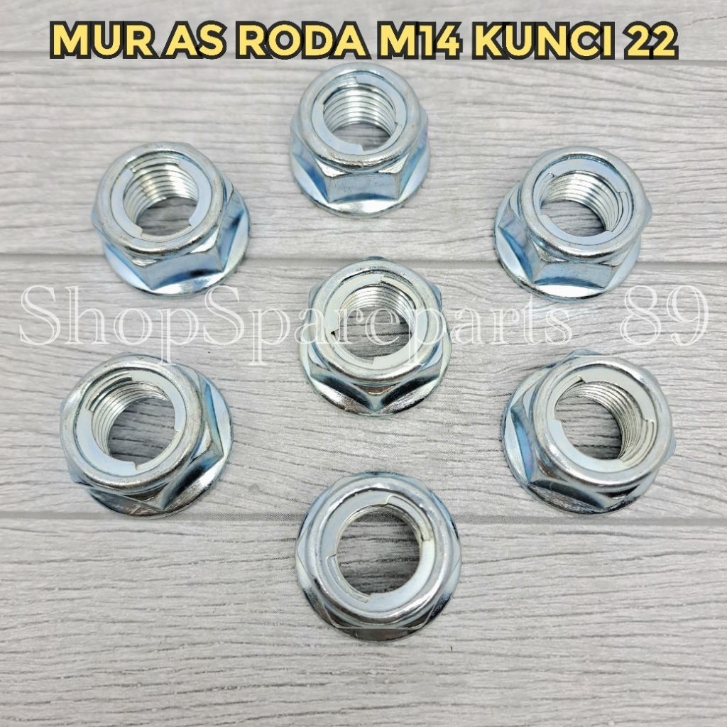 Jual MUR AS RODA MOTOR M14 KUNCI 22 / MUR AS RODA BELAKANG MIO FINO RX ...