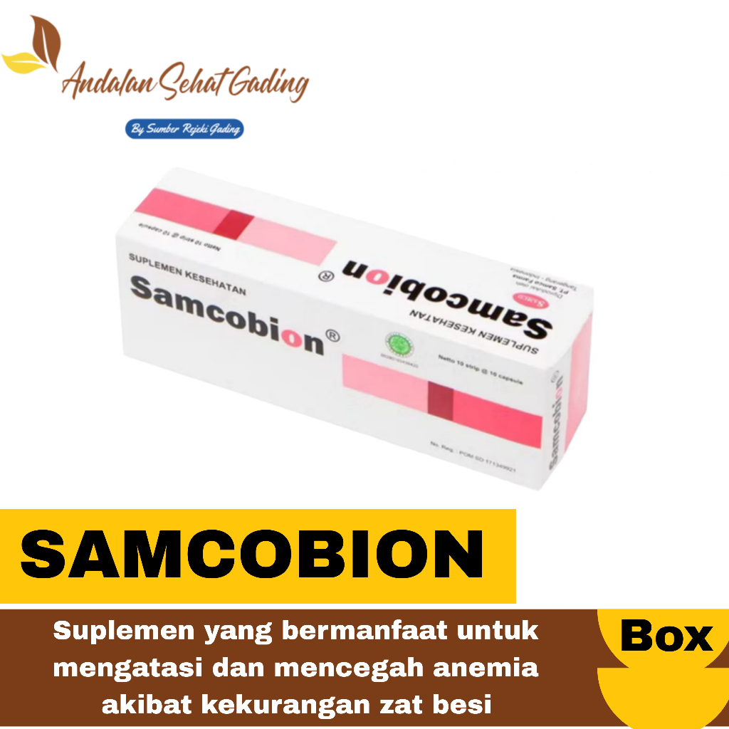Jual SAMCOBION BOX 100 Kapsul - Suplementasi Vitamin, Mineral ...